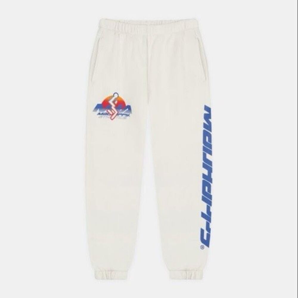 Madhappy Athletic Graphic White Sweatpants Joggers Medium